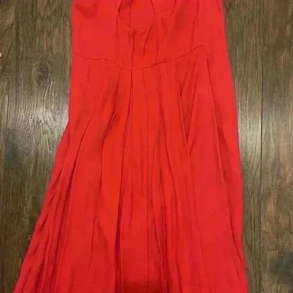 Gunne Sax Jessica McClintock Floor Length Red Dress Sz11/12 - Picture 6 of 9